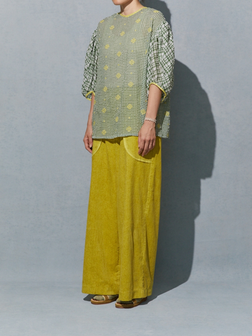 ANTIPAST アンティパスト 刺繍スカート イエロー サイズ2 ANTIPAST｜2026 SPRING SUMMER vol.2｜H.P.FRANCE公式サイト